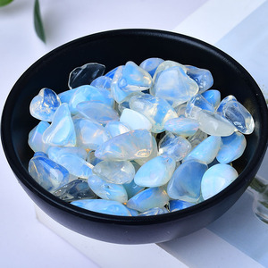 All'ingrosso pietra bianca opale naturale ghiaia grandi particelle rotonde pietra profumata pietra rotta a mano - Product Image 5