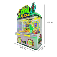 Machine de rachat de prix de vente chaude de Funpark parc d'attractions disponible machine de jeu à jetons de poussoir de marbre pour le centre commercial