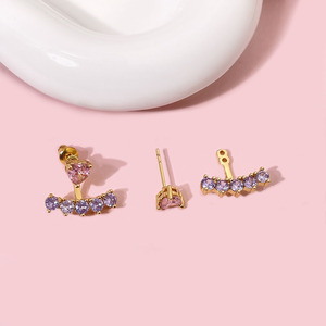 Trung Quốc Nhà sản xuất đồ trang sức bông tai bán buôn số lượng lớn giá màu đá quý hợp thời trang không gây dị ứng Bông tai cho cô gái - Product Image 4