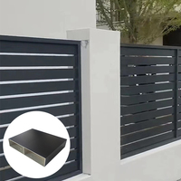 Profilé de clôture en aluminium extrudé sur mesure pour jardin extérieur, profilé d'extrusion en aluminium pour système de clôture de cour