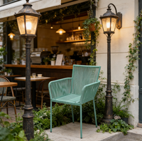 Fauteuil à bascule moderne en osier, confortable, écologique, léger, pour jardin, restaurant, extérieur, en corde verte, pour parc