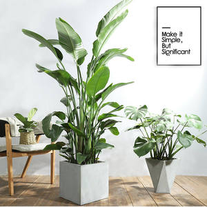 Macetas Colgantes Modernas de Estilo Europeo, Ecológicas, Duraderas, con <span class=keywords><strong>Autorriego</strong></span>, de Fibra de Vidrio, Personalizables, para Jardín - Product Image 1
