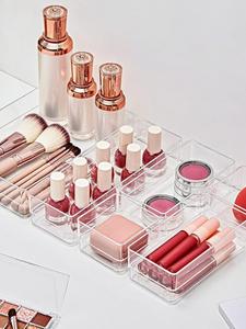 Kitchen Bathroom Spice <b>Shoes</b> Clothing Makeup Desk Stackable Five-Tier Drawer Dividers Clear Multifunction Storage Box Food - Product Image 3