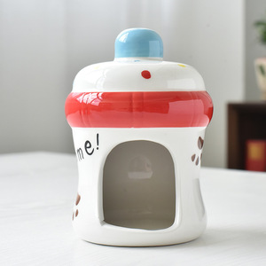<span class=keywords><strong>Hamster</strong></span> en céramique dissimulé pour petit Animal, maison en forme de fraise et de pastèque, - Product Image 6
