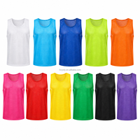 Maillots d'entraînement de football légers en mesh pour équipes de soccer