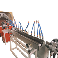 Ligne d'extrusion de tuyaux renforcés en fibres de PVC, conception à vis simple, capacités de granulation de filaments industriels, avec roulement