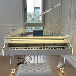 <span class=keywords><strong>Piano</strong></span> à queue de luxe 88 touches pour bébé, transparent, en cristal, à jeu autonome, personnalisable haut de gamme, plusieurs tailles, directement de l'usine - Product Image 3