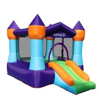 Aire de jeux Gonflable pour enfants européens, terrain à obstacles Gonflable, tobodgan glissantes d'eau, maison, château de saut
