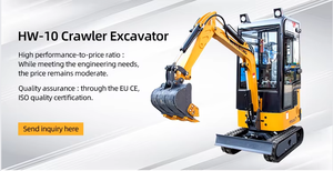Excavadora de cadenas Euro V de 1 tonelada, excavadora hidráulica con certificación CE ISO EPA, fácil de operar para construcción en granjas y jardines. - Product Image 2