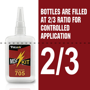 Kit de Activador de Superpegamento de Alta Viscosidad, Pegamento de Cianoacrilato Premium Instantáneo para Trabajos en Madera, Molduras y Aletas de Arquería - Product Image 5