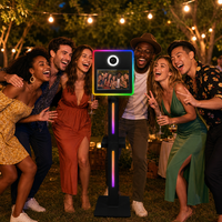 Vanplex – Machine de photomaton DSLR de haute qualité avec support flash et écran tactile numérique 15,6 pouces pour fêtes et mariages