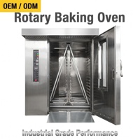 Four rotatif industriel à moteur diesel pour la cuisson, 16, 32, 64 plateaux, brûleur Riello, machine de boulangerie avec moteur principal CE