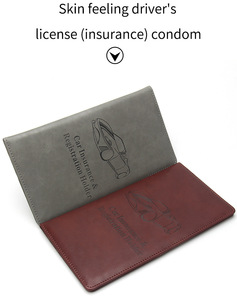 PU cuir <span class=keywords><strong>voiture</strong></span> immatriculation assurance <span class=keywords><strong>porte</strong></span>-carte organisateur <span class=keywords><strong>Document</strong></span> portefeuille cuir camion accessoires pour femmes hommes - Product Image 5