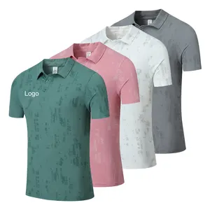 Wholesale Factory Price Custom Heat Press Printing Logo 100% Polyester Polo Shirts Men