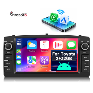 Radio para Auto Android Podofo de 7 Pulgadas y 2+32 GB para Toyota Corolla E120/E130/BYD F3, Carplay Inalámbrico y Android Auto, GPS, WIFI, Proveedor al por Mayor - Product Image 1