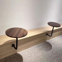 Table basse moderne de luxe en métal et table d'appoint décorative pour cafés, salons de thé et bars à thé