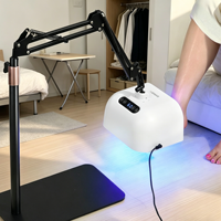 Lampe à ongles Snrqi, lampe de pédicure tendance, séchoir à ongles UV LED professionnel pour les pieds, machine de polymérisation avec large ouverture pour les ongles des orteils F1