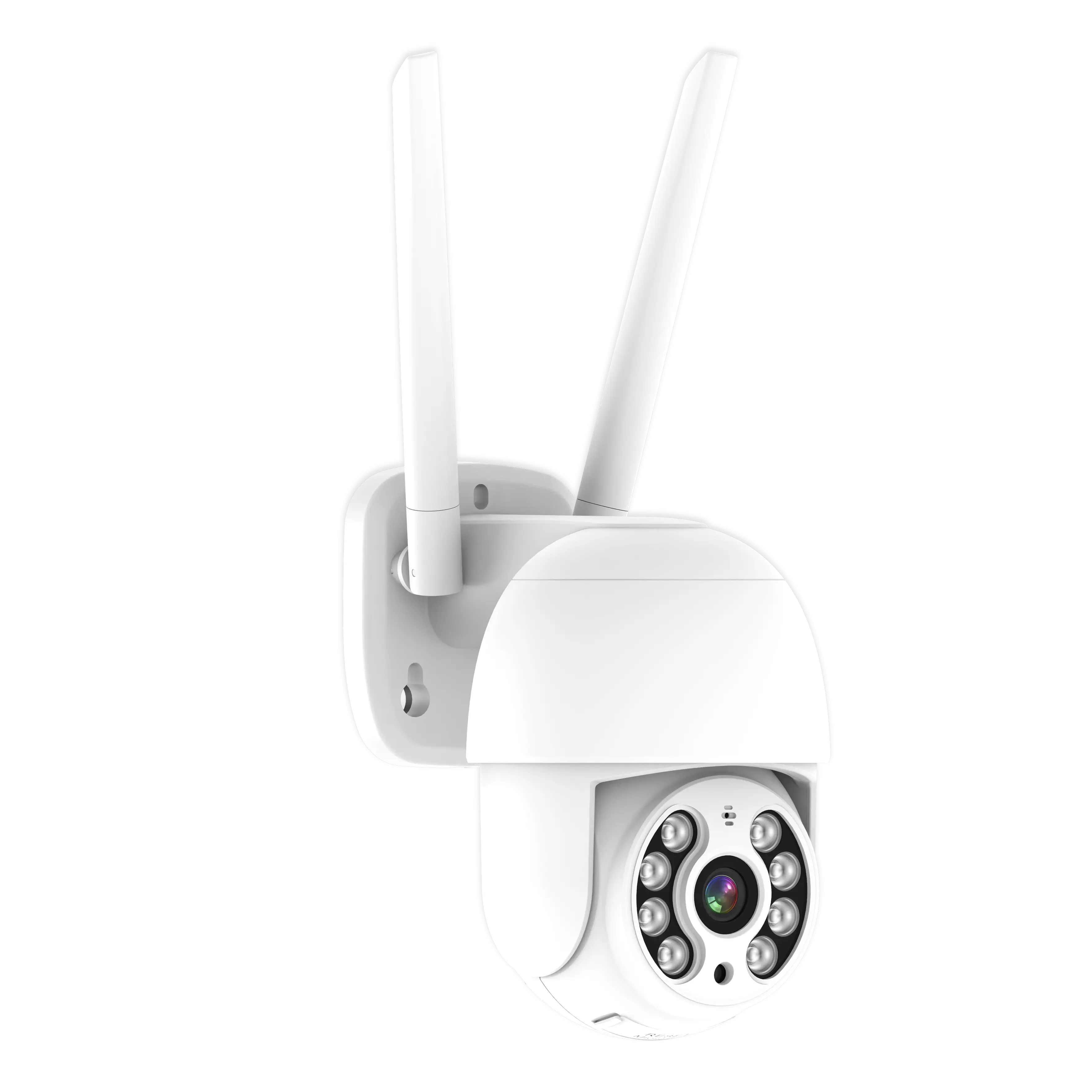 Kamera CCTV Keamanan, 1080P PTZ Wifi IP Luar Ruangan 4X Zoom Digital AI Deteksi Manusia H.264 P2P Audio 2MP 3MP