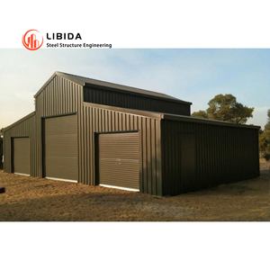 预制钢结构农场预制钢棚预制重型建筑热卷框架建筑预制仓库 - Product Image 1