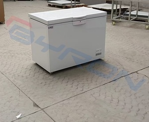 2024 phong cách mới nhà máy thương mại giá ngực Tủ đông lạnh tủ lạnh hàng đầu trắng tự động điện ngang kích thước đóng gói - Product Image 1