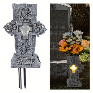 Vaso Commemorativo per Halloween, Supporto Solare per Vaso da Cimitero - Product Image 4