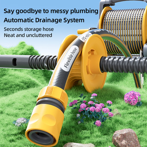 Andeca Dévidoir <span class=keywords><strong>Mural</strong></span> Rétractable Robuste Haute Pression Portable pour Tuyau d'Arrosage, Idéal pour Usage Domestique et de <span class=keywords><strong>Jardin</strong></span> - Product Image 5