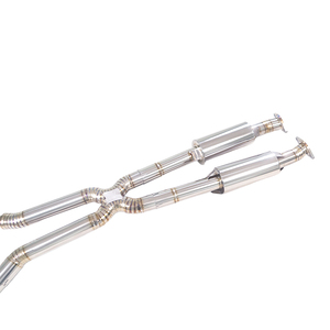 Tubo de Escape de Aleación de Titanio <span class=keywords><strong>GFC</strong></span> Compatible con Lexus IS500 RCF GSF 5.0L V8, Tubo Medio de Rendimiento de Igual Longitud, con Resonador Doble - Product Image 5