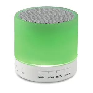 Altoparlante Wireless Rotondo Bianco LED Gadget Personalizzati - Product Image 4