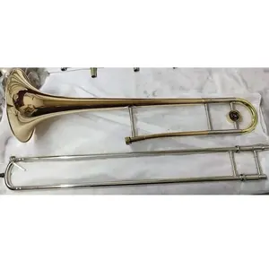 Vente en gros d'instruments de musique de qualité supérieure pour <span class=keywords><strong>trombone</strong></span> Sib en <span class=keywords><strong>cuivre</strong></span> doré des fabricants - Product Image 1