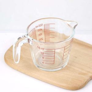 Atacado 500ml borosilicate copo de medição de vidro com alça - Product Image 3