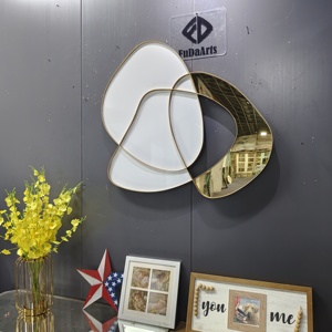 Décoration murale en métal doré de haute qualité, personnalisable, 100x91 cm, salon, <span class=keywords><strong>maison</strong></span>, art de luxe, décoration intérieure, dropshipping DDP - Product Image 5