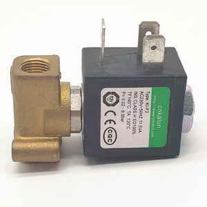 Cnkalun Válvula solenoide de vapor de 24VDC, <span class=keywords><strong>2</strong></span> estaciones y <span class=keywords><strong>2</strong></span> vías, válvula de agua de cierre normal para cafetera - Product Image 3