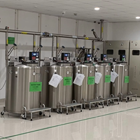 Cylindre Dewar de stockage cryogénique d'hélium liquide en acier inoxydable de 110 L, haute performance, personnalisé, de qualité supérieure