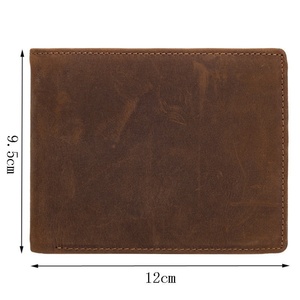 For Personalized Short Slim Leather Embossed Polyester Custom Engraved RFID Blocking Husband Son Birthday Christmas Gift - Product Image 5