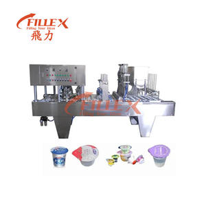 Máquina automática de sellado y lijado para llenado de tazas de salsa de leche y agua de Yogurt - Product Image 4
