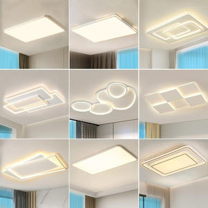 Moderna y contemporánea lámpara de metal decoración hierro acrílico sala de estar montada en superficie Led lámpara de techo - Product Image 1