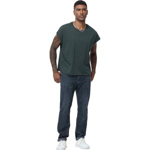 Camiseta sin mangas de algodón para hombre FOXA, estilo holgado, transpirable, tipo dolman, top corto. - Product Image 5