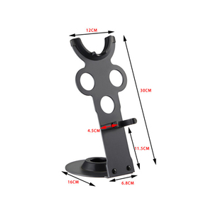 No-installation Standing Type Single Tier Metal Portable Hair <b>Dryer</b> Storage <b>Rack</b> & Stand for Desktop Countertop Use - Product Image 2