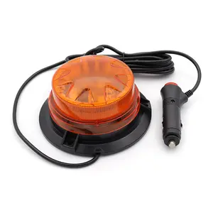 Suku Cadang Mobil Tahan Air IP65 DC12V Lampu Lalu Lintas Berkedip Darurat Lampu Atap Amber LED Lampu Peringatan Strobo untuk Mobil Truk