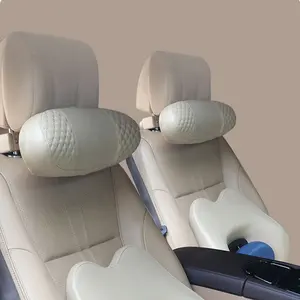 人体工程学设计高度和宽度尺寸可调旅行驾驶透气罩头枕颈枕汽车，带平板电脑支架