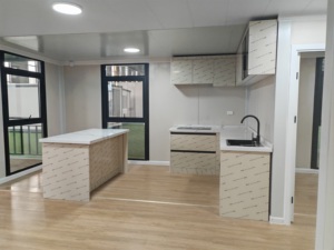 Maisons préfabriquées de luxe extensibles en conteneurs de 20, 30 et 40 pieds avec isolation supplémentaire et grande façade vitrée pour les zones tropicales - Product Image 3