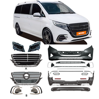 Kit Carrosserie d'Amélioration TDCMY Comprenant l'Ensemble Pare-Chocs Avant et Arrière Avec Calandre pour Mercedes Benz Vito 2016-2024