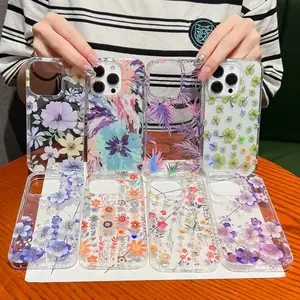 2023 for iPhone IMD Flower Case Soft Slim Protective Back Cover for iPhone 15 14 13 12 11 Phone Case IMD Print