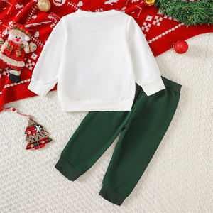 HIPPO ENFANTS Noël En Gros À Manches Longues Bébé Vêtements Ensembles Automne Garçons et Filles <span class=keywords><strong>Sweat</strong></span> 2 Pièces Ensemble - Product Image 3