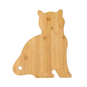 Bamboo cartoon children's complementary food classification cutting board fun animal shape personalized bamboo chopping board