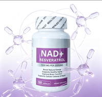 Capsules NAD+ haute puissance, étiquette privée OEM, capsules NAD+ et Resvératrol pour la santé et la vitalité cellulaires