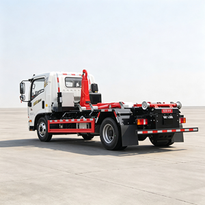 รถบรรทุก HOWO 4x2 10 ตัน แบบ Hook Lift สำหรับขนส่งขยะก่อสร้าง รถบรรทุกแบบไฮดรอลิก Roll-off Bin Truck ปรับแต่งได้ - Product Image 6