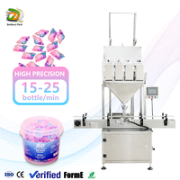 Remplisseuse automatique de granulés multifonctionnelle de haute qualité Remplisseuse d'emballage de dosettes de blanchisserie et de bouteilles