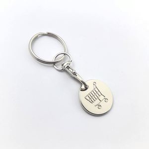 Porte-clés en métal personnalisé en acier inoxydable avec logo sur mesure, idéal pour les petits cadeaux en gros - Product Image 4