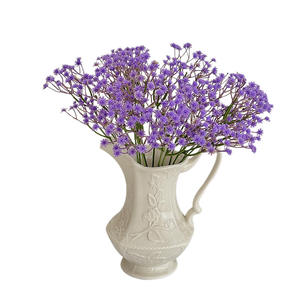 Flores Artificiales de Baby's Breath, Ramas Individuales de Plástico con Diseño de Cielo Estrellado, en Blanco, Rosa, Amarillo, Azul Claro, Rojo Rosa y Morado, para Bodas - Product Image 5